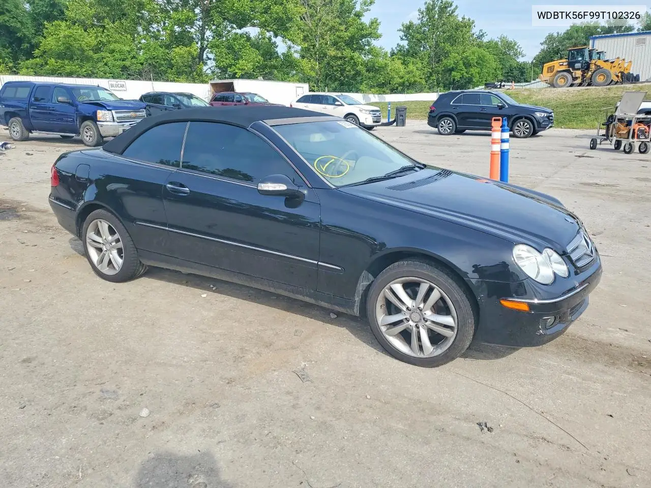 2009 Mercedes-Benz Clk 350 VIN: WDBTK56F99T102326 Lot: 57863946