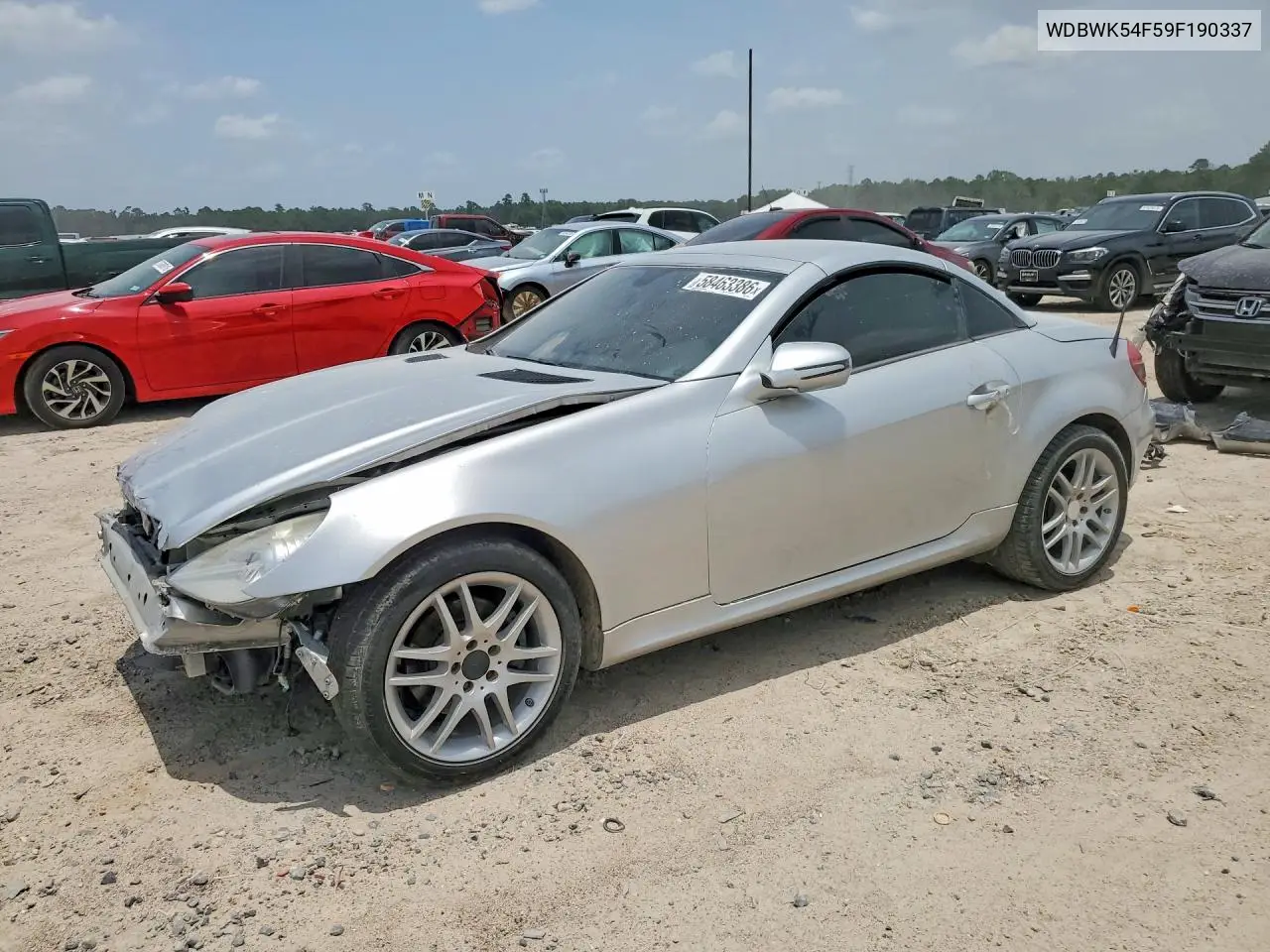 2009 Mercedes-Benz Slk 300 VIN: WDBWK54F59F190337 Lot: 58463386
