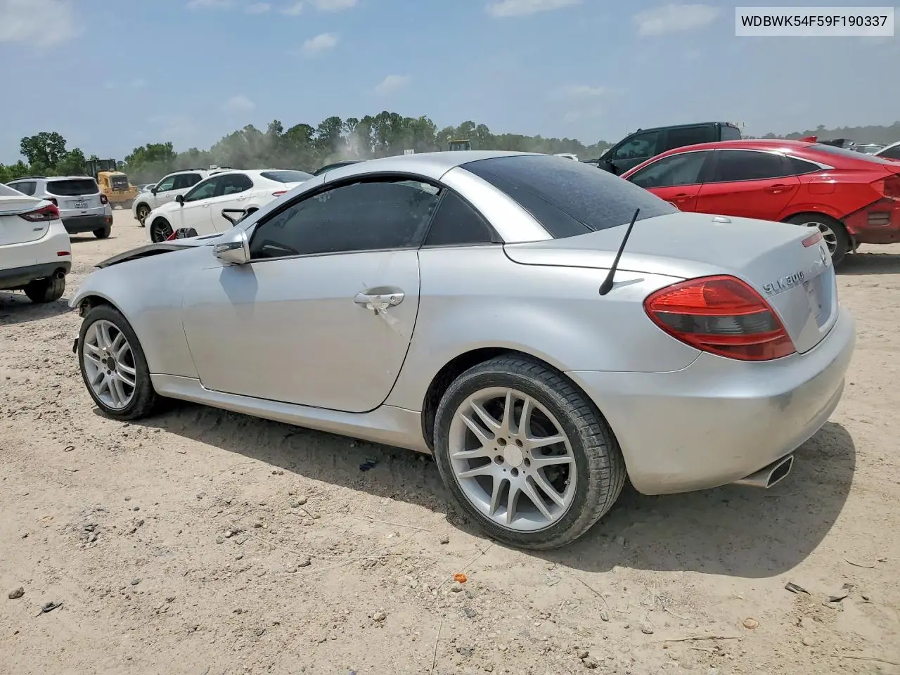 2009 Mercedes-Benz Slk 300 VIN: WDBWK54F59F190337 Lot: 58463386