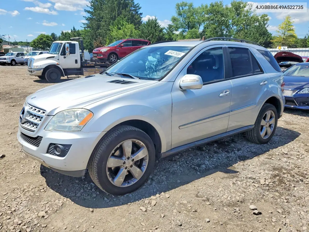 2009 Mercedes-Benz Ml 350 VIN: 4JGBB86E49A522735 Lot: 58487666