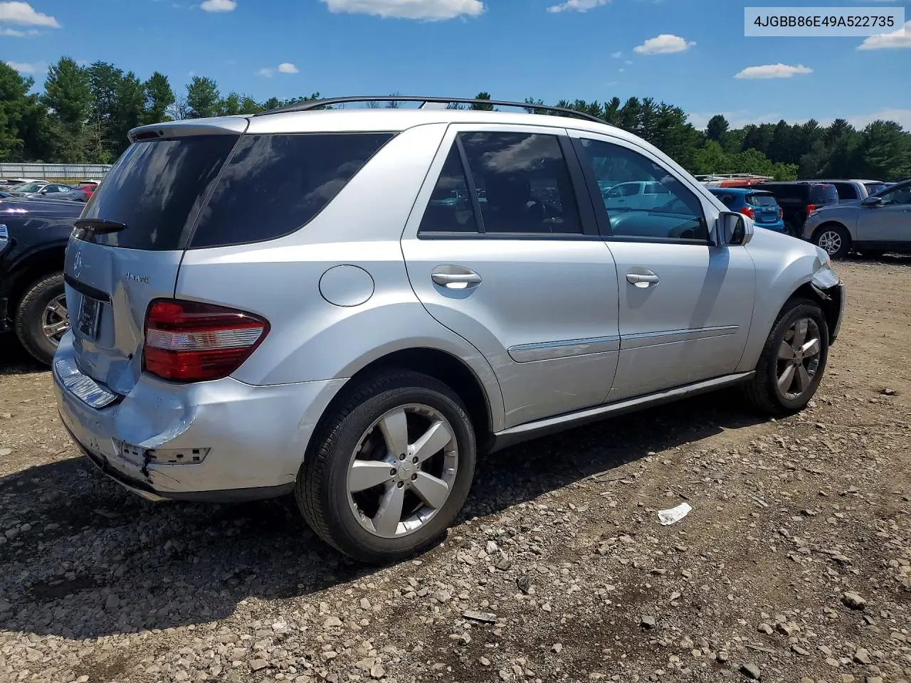 2009 Mercedes-Benz Ml 350 VIN: 4JGBB86E49A522735 Lot: 58487666