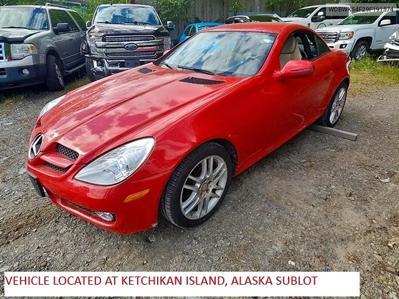 2009 Mercedes-Benz Slk 300 VIN: WDBWK54F29F191574 Lot: 59165456