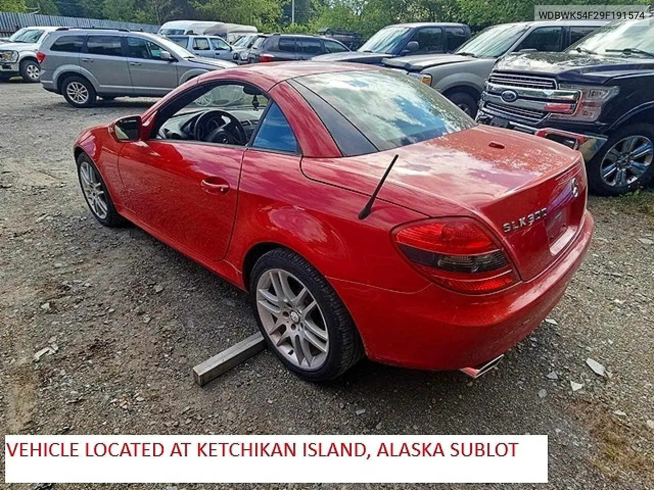 2009 Mercedes-Benz Slk 300 VIN: WDBWK54F29F191574 Lot: 59165456