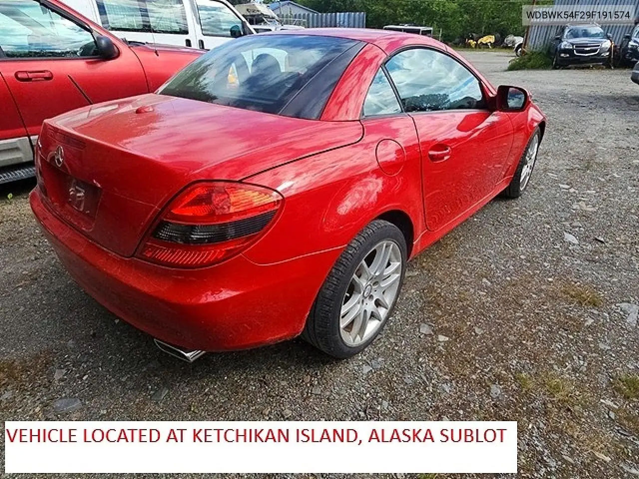2009 Mercedes-Benz Slk 300 VIN: WDBWK54F29F191574 Lot: 59165456