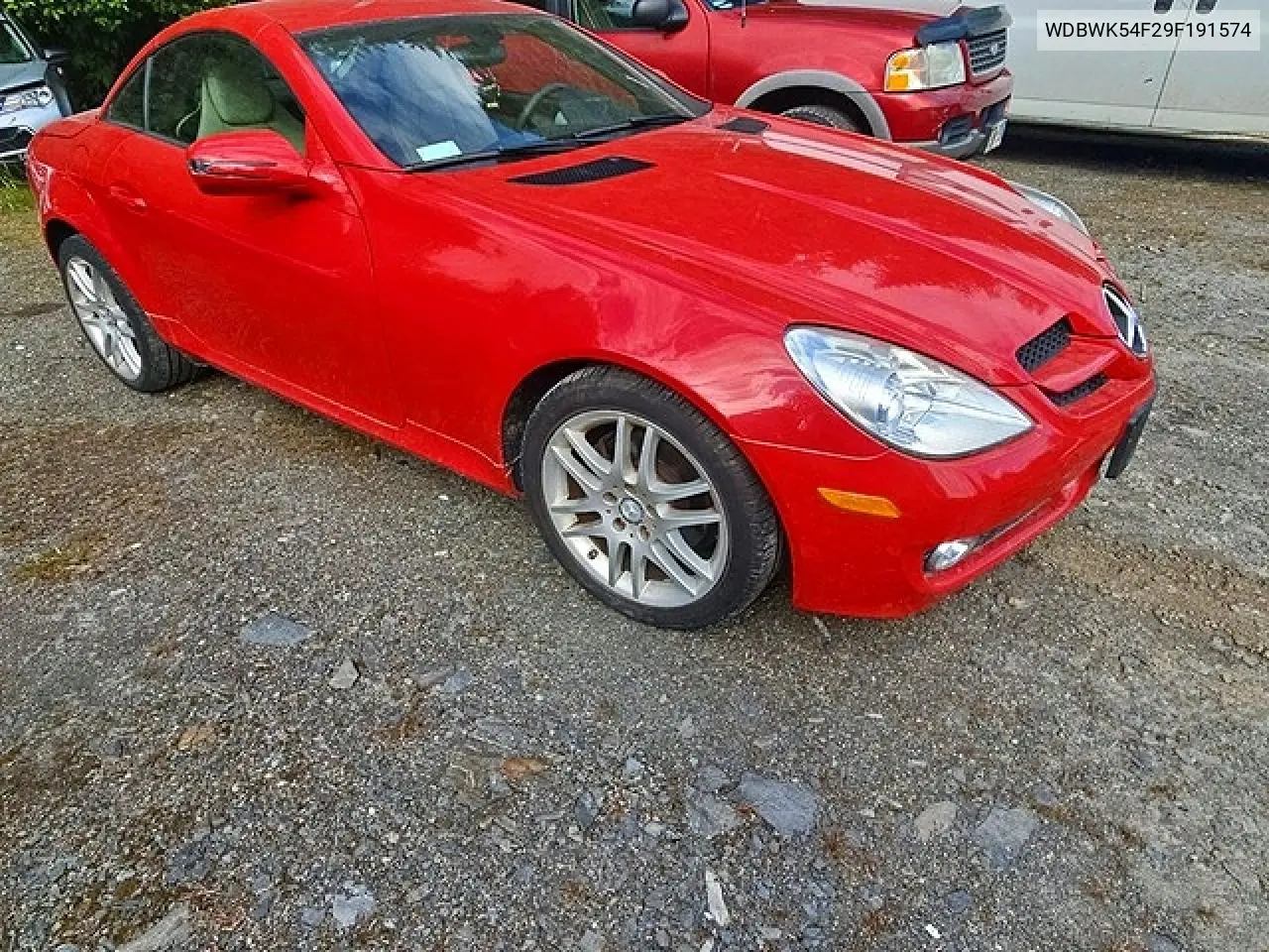 2009 Mercedes-Benz Slk 300 VIN: WDBWK54F29F191574 Lot: 59165456