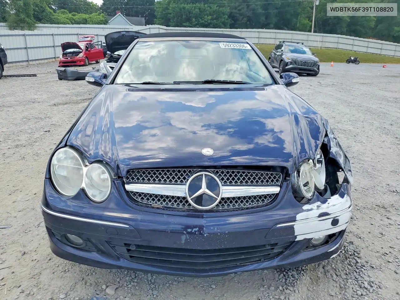 2009 Mercedes-Benz Clk 350 VIN: WDBTK56F39T108820 Lot: 59233306