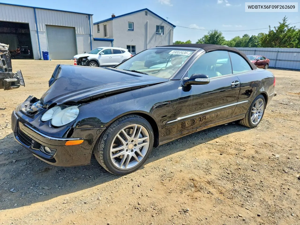 2009 Mercedes-Benz Clk 350 VIN: WDBTK56F09F262609 Lot: 59853436