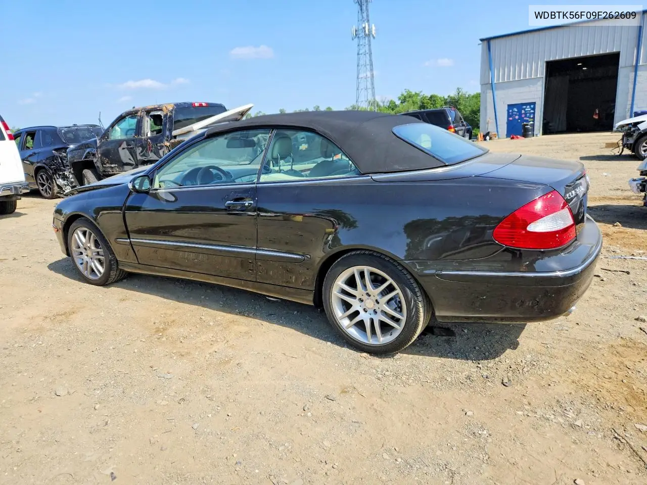 2009 Mercedes-Benz Clk 350 VIN: WDBTK56F09F262609 Lot: 59853436