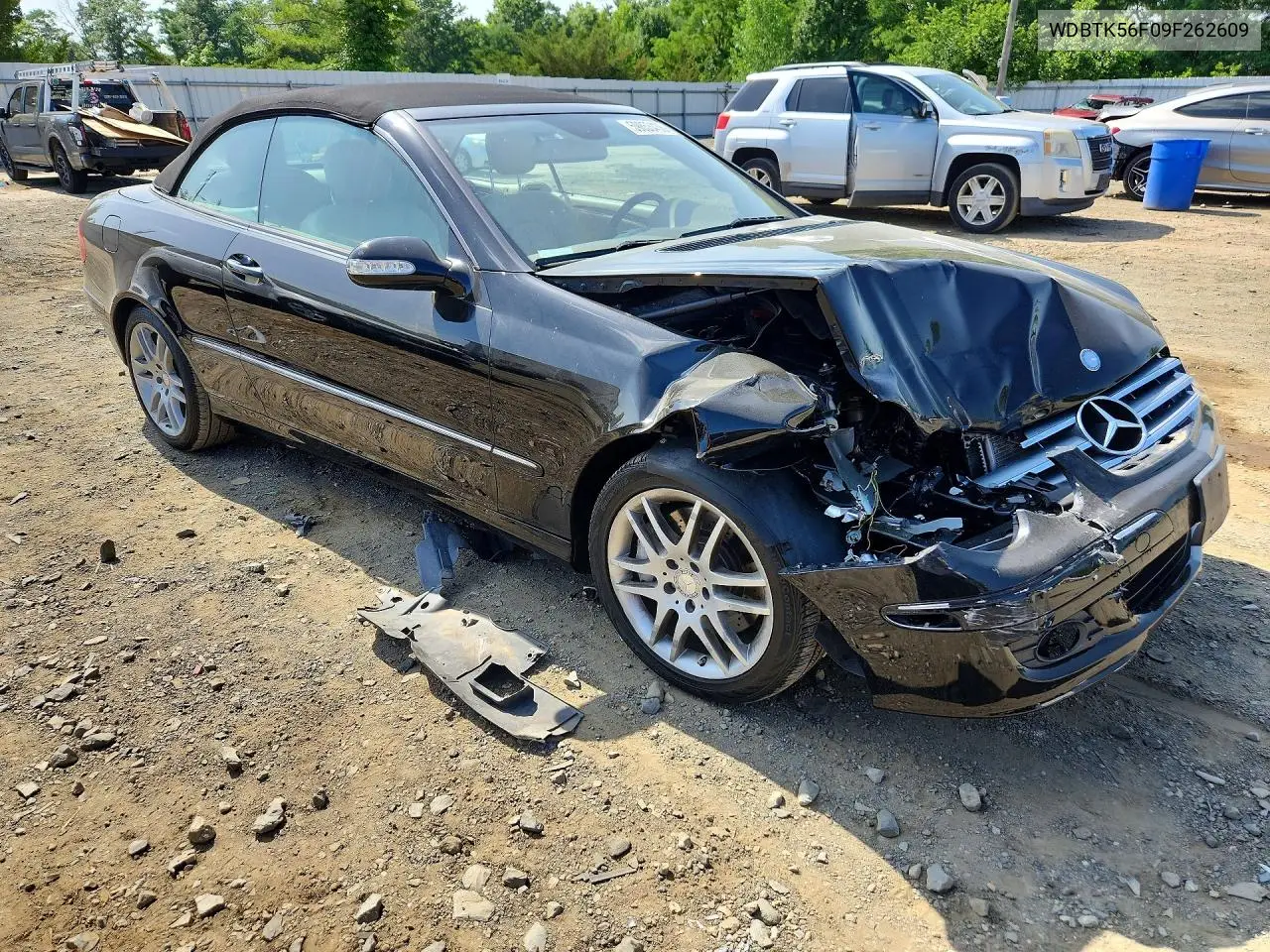 2009 Mercedes-Benz Clk 350 VIN: WDBTK56F09F262609 Lot: 59853436
