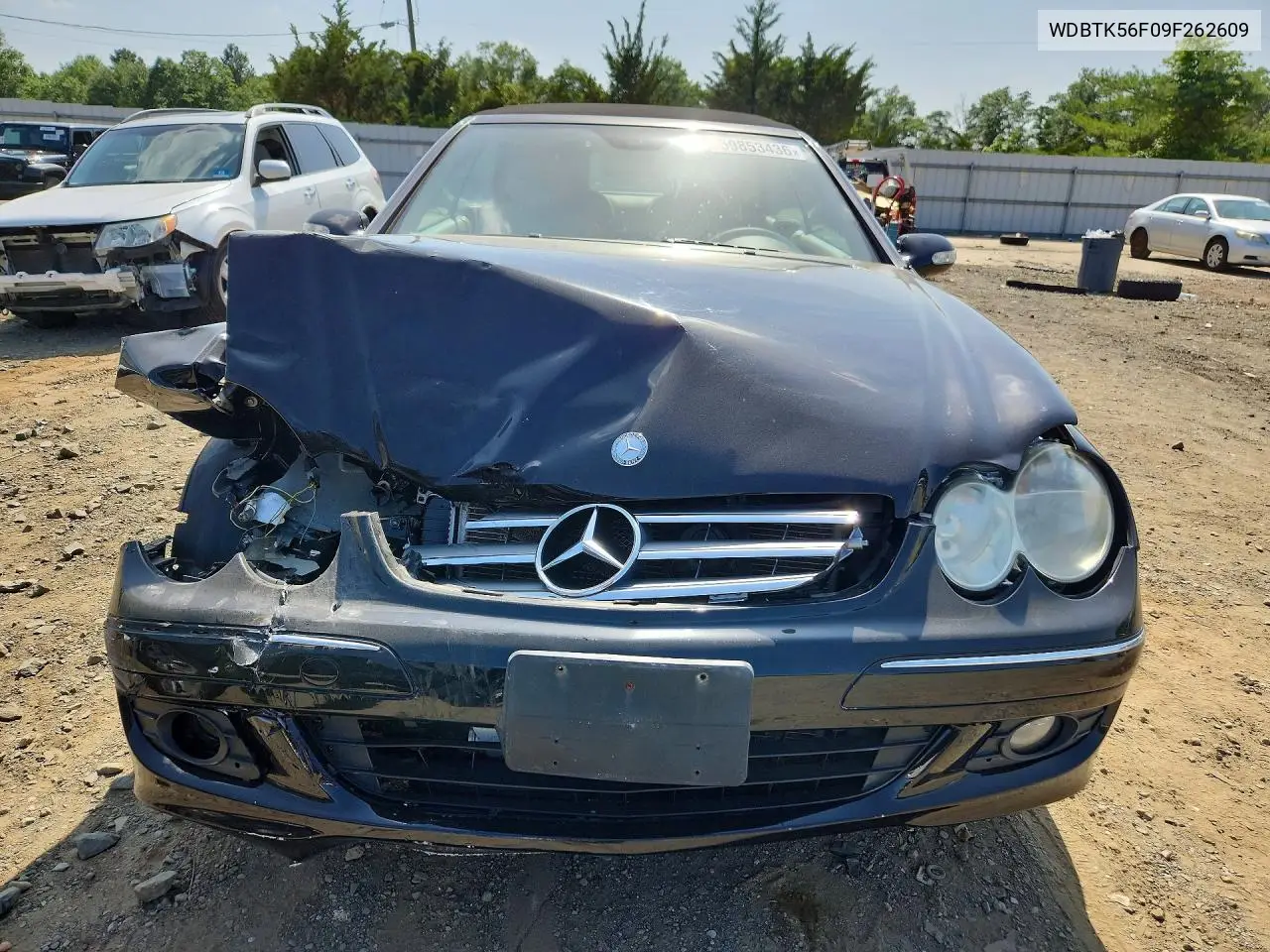 2009 Mercedes-Benz Clk 350 VIN: WDBTK56F09F262609 Lot: 59853436