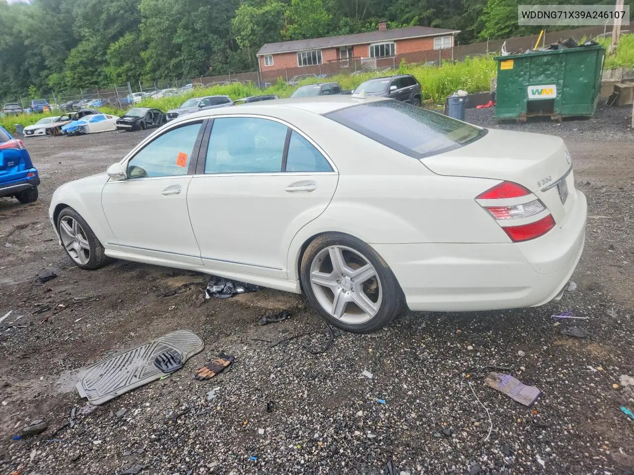 2009 Mercedes-Benz S 550 VIN: WDDNG71X39A246107 Lot: 59991326
