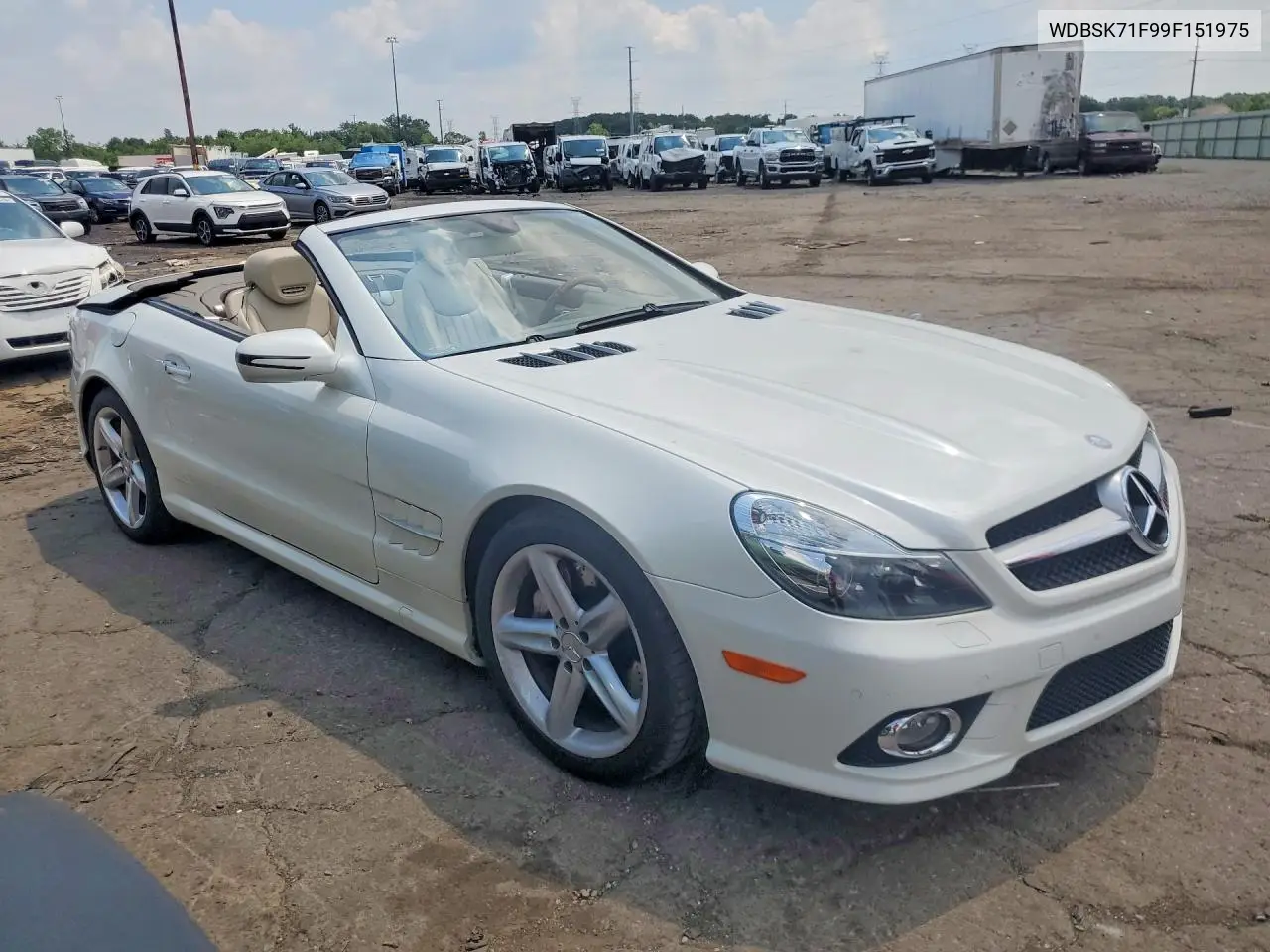 2009 Mercedes-Benz Sl 550 VIN: WDBSK71F99F151975 Lot: 60039776