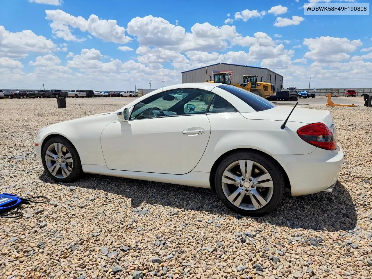 2009 Mercedes-Benz Slk 350 VIN: WDBWK58F49F190808 Lot: 60566636