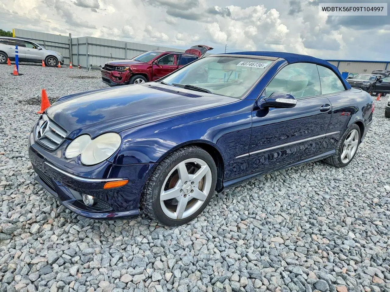 2009 Mercedes-Benz Clk 350 VIN: WDBTK56F09T104997 Lot: 60746736