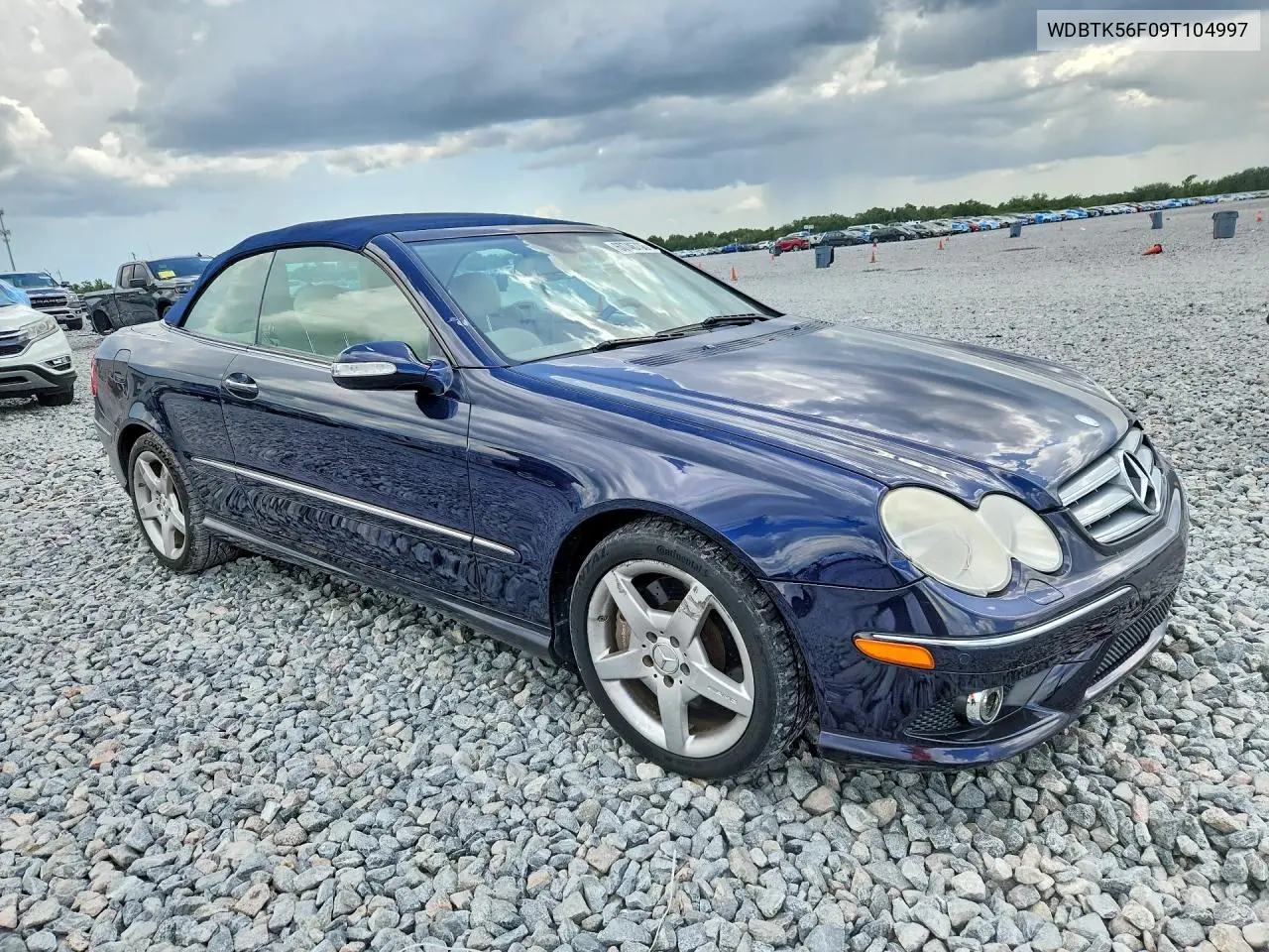 2009 Mercedes-Benz Clk 350 VIN: WDBTK56F09T104997 Lot: 60746736