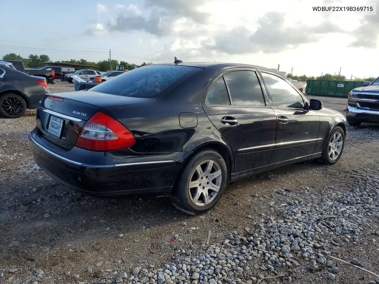 2009 Mercedes-Benz E 320 Cdi VIN: WDBUF22X19B369715 Lot: 61185736