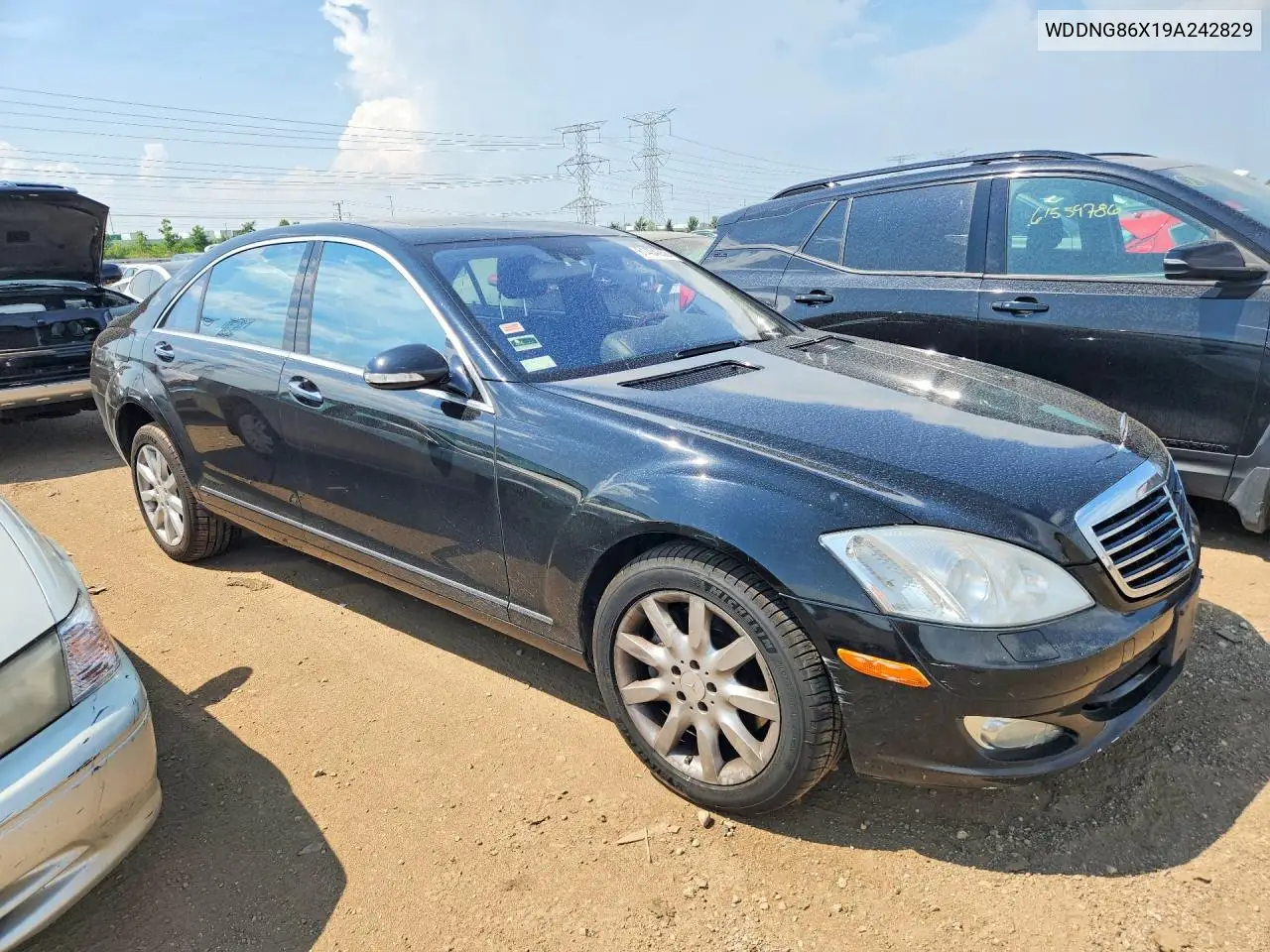 2009 Mercedes-Benz S 550 4Matic VIN: WDDNG86X19A242829 Lot: 61404256