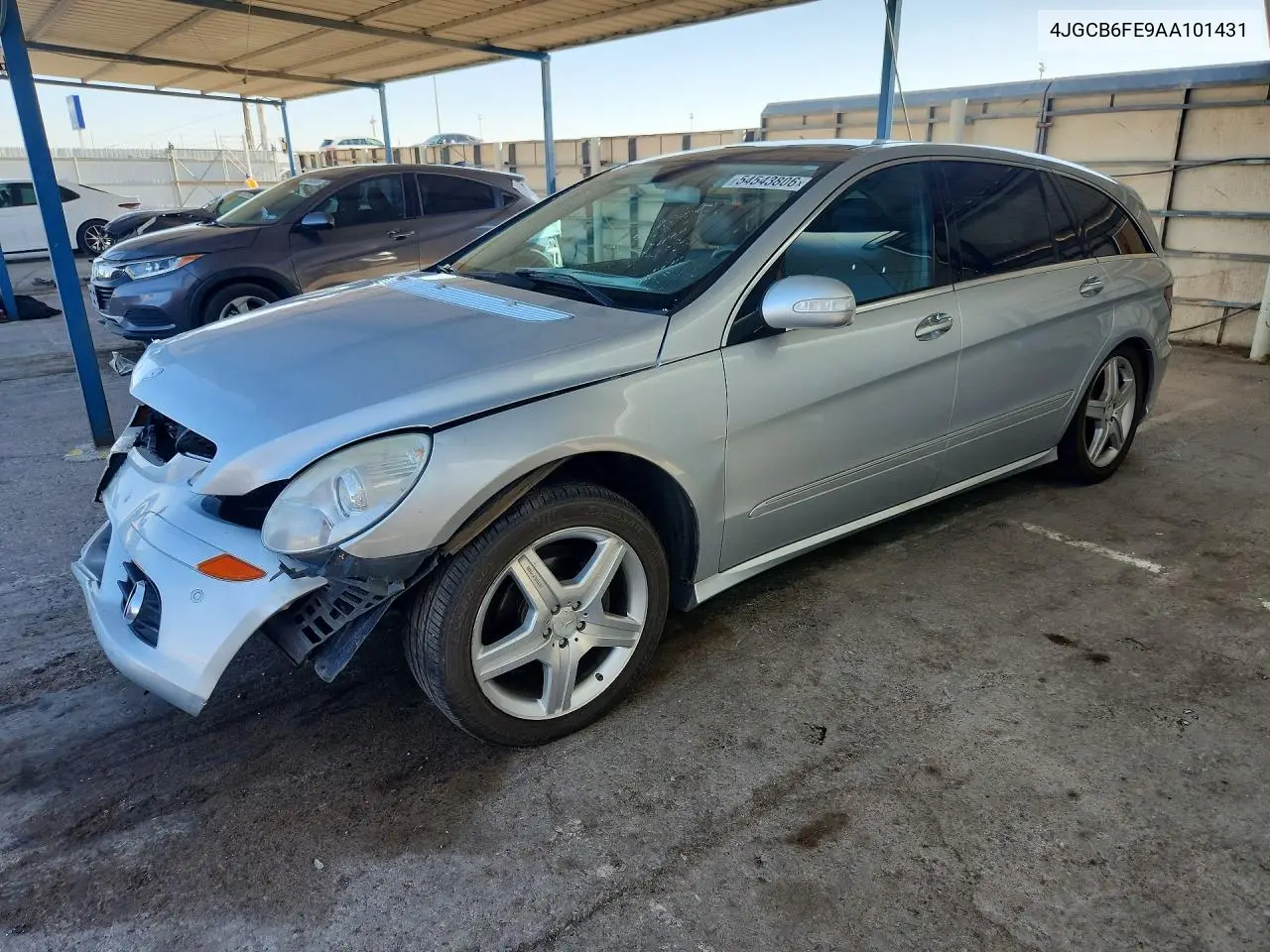 2010 Mercedes-Benz R 350 4Matic VIN: 4JGCB6FE9AA101431 Lot: 54543806