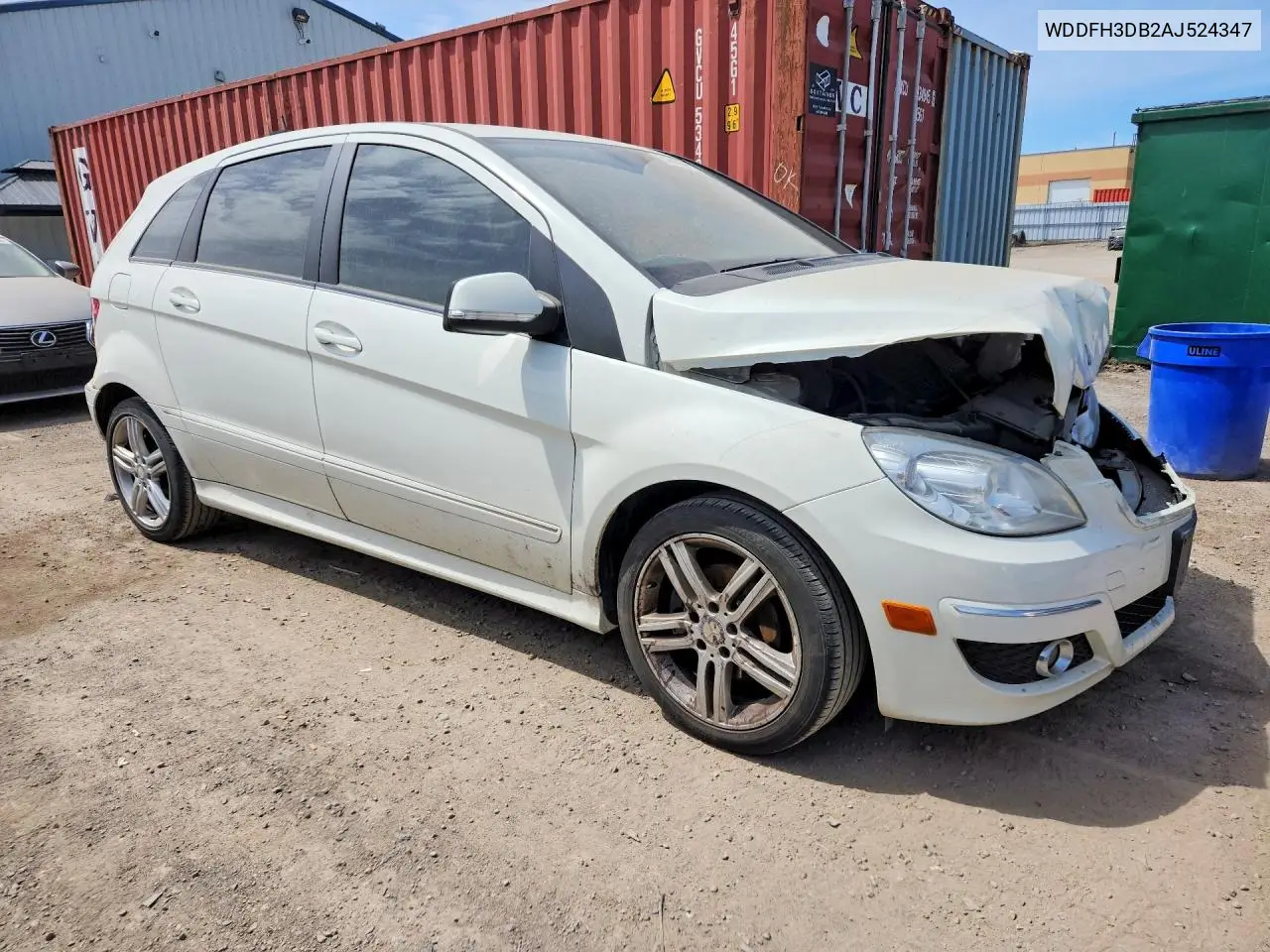 2010 Mercedes-Benz B200 VIN: WDDFH3DB2AJ524347 Lot: 54595586