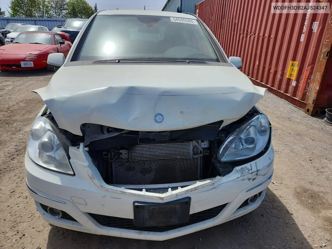 2010 Mercedes-Benz B200 VIN: WDDFH3DB2AJ524347 Lot: 54595586