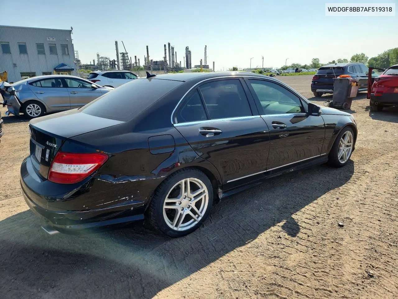 2010 Mercedes-Benz C 300 4Matic VIN: WDDGF8BB7AF519318 Lot: 59972986