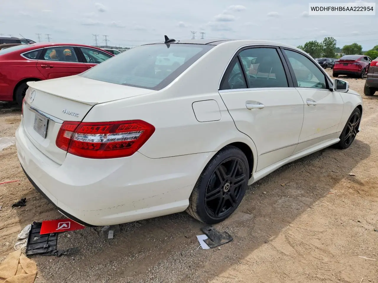 2010 Mercedes-Benz E 350 4Matic VIN: WDDHF8HB6AA222954 Lot: 60410586