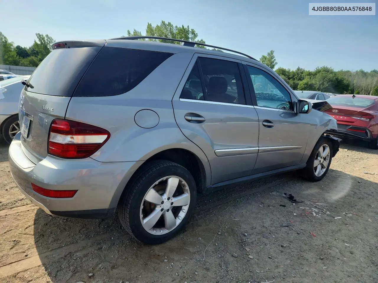 2010 Mercedes-Benz Ml 350 4Matic VIN: 4JGBB8GB0AA576848 Lot: 60928366