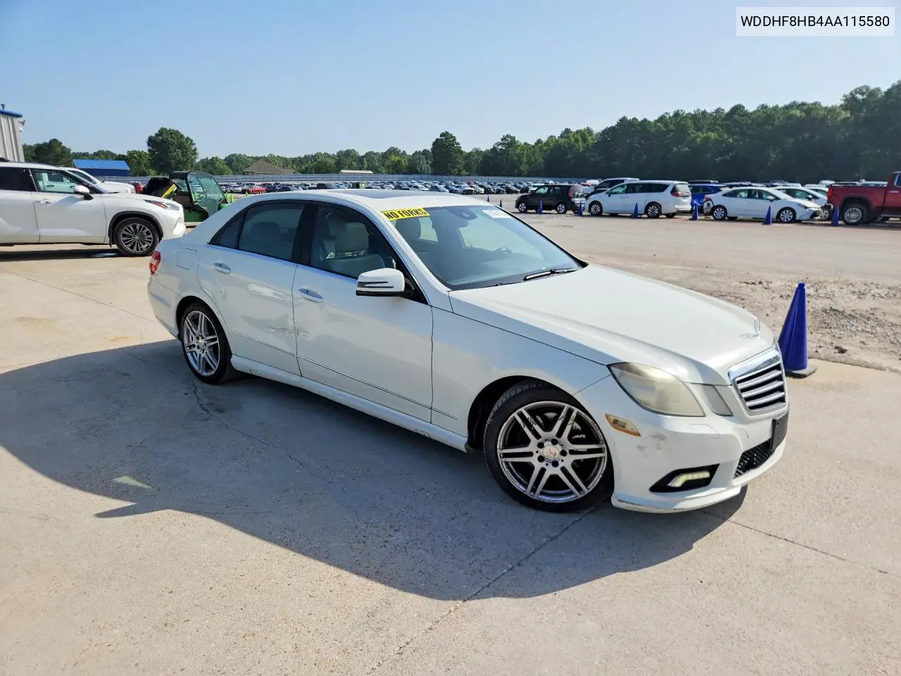 2010 Mercedes-Benz E 350 4Matic VIN: WDDHF8HB4AA115580 Lot: 61061186
