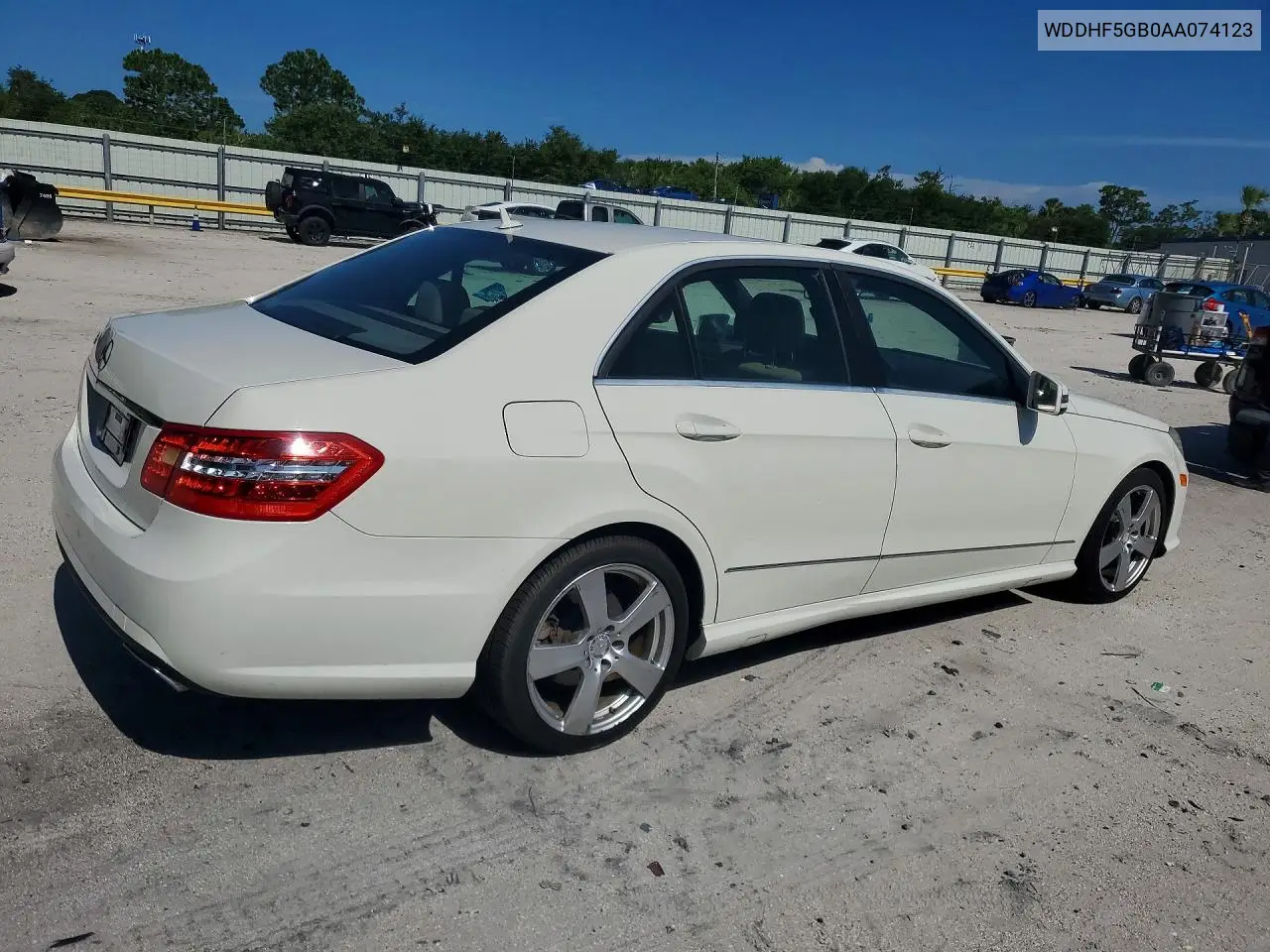 2010 Mercedes-Benz E 350 VIN: WDDHF5GB0AA074123 Lot: 61359916