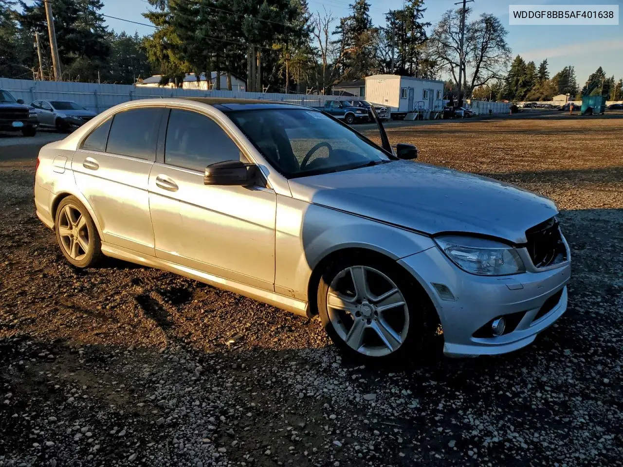 2010 Mercedes-Benz C 300 4Matic VIN: WDDGF8BB5AF401638 Lot: 73927295
