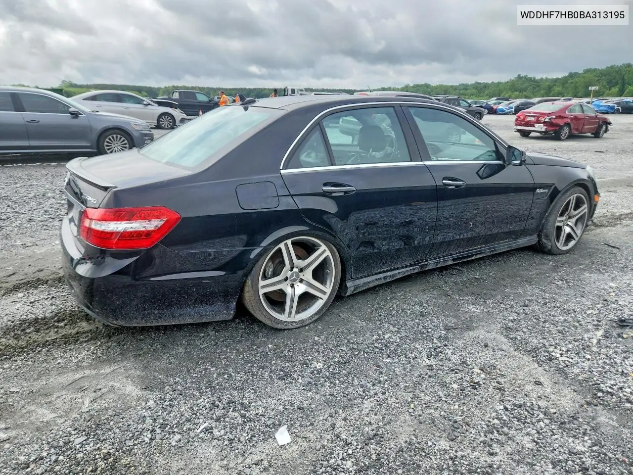 2011 Mercedes-Benz E 63 Amg VIN: WDDHF7HB0BA313195 Lot: 55229896