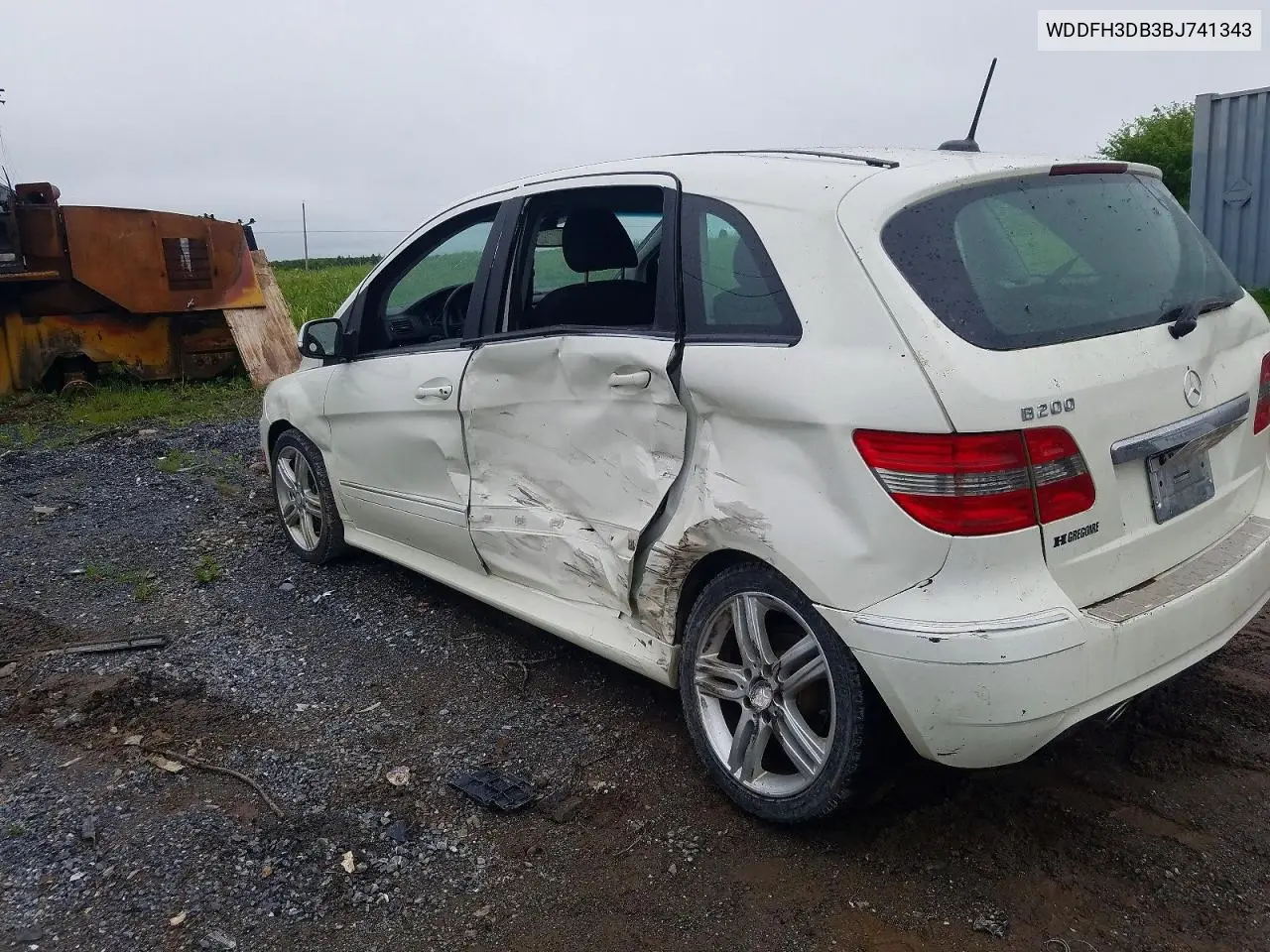 2011 Mercedes-Benz B200 VIN: WDDFH3DB3BJ741343 Lot: 57373076