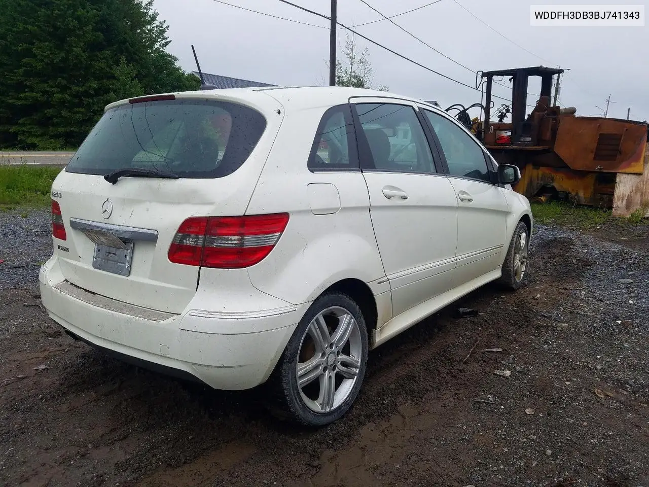 2011 Mercedes-Benz B200 VIN: WDDFH3DB3BJ741343 Lot: 57373076