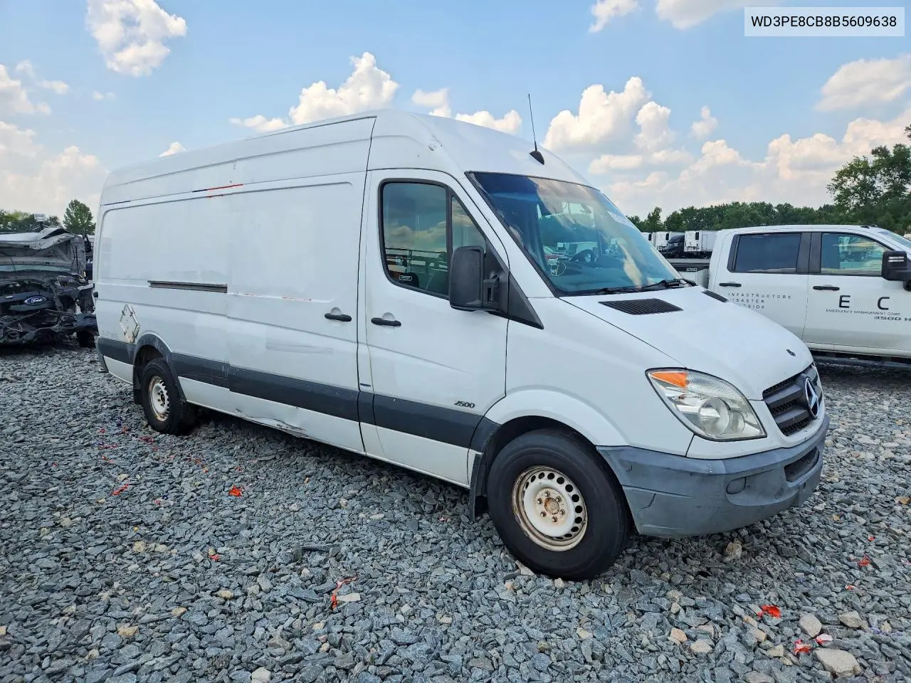 2011 Mercedes-Benz Sprinter 2500 Delivery Van VIN: WD3PE8CB8B5609638 Lot: 58244506