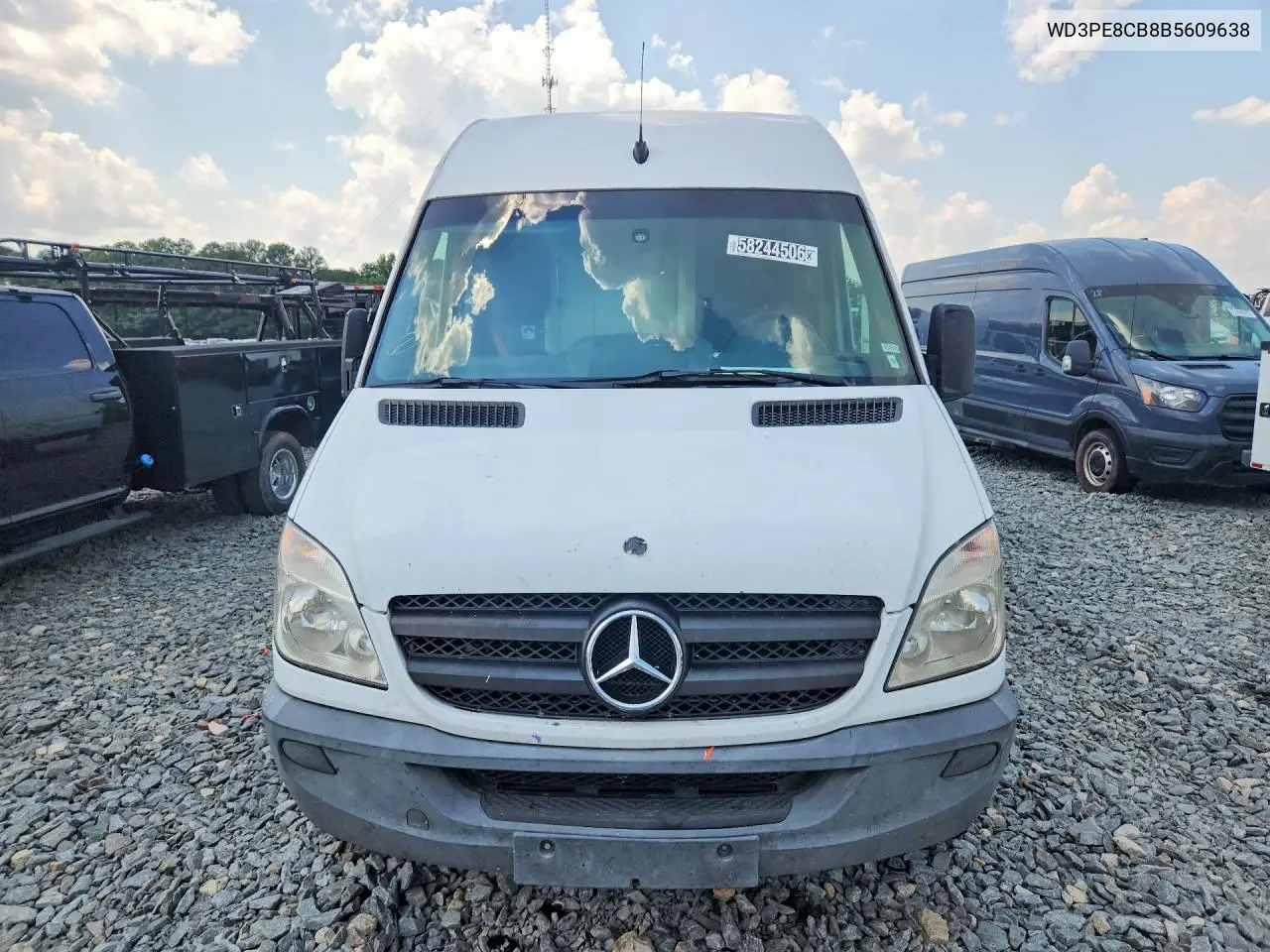 2011 Mercedes-Benz Sprinter 2500 Delivery Van VIN: WD3PE8CB8B5609638 Lot: 58244506