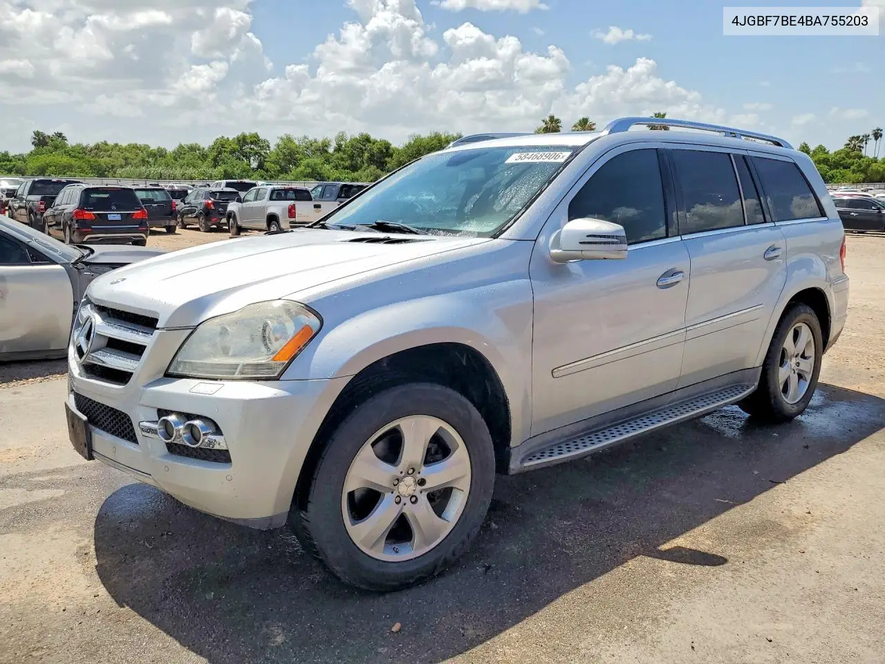 2011 Mercedes-Benz Gl 450 4Matic VIN: 4JGBF7BE4BA755203 Lot: 58468906