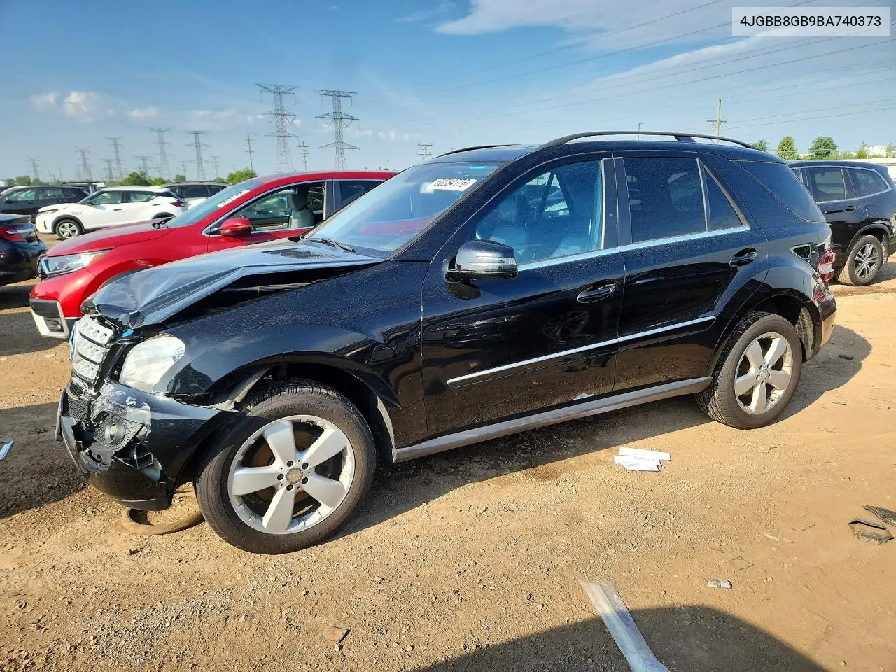 2011 Mercedes-Benz Ml 350 4Matic VIN: 4JGBB8GB9BA740373 Lot: 60234776
