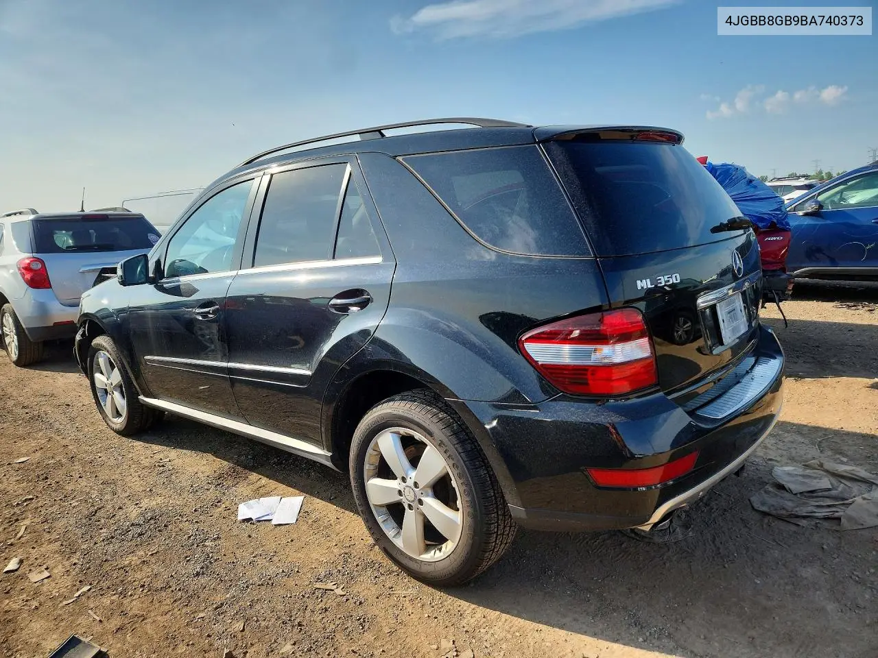2011 Mercedes-Benz Ml 350 4Matic VIN: 4JGBB8GB9BA740373 Lot: 60234776