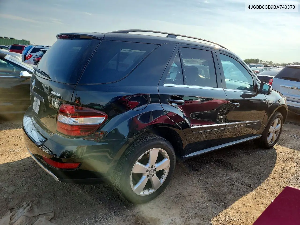 2011 Mercedes-Benz Ml 350 4Matic VIN: 4JGBB8GB9BA740373 Lot: 60234776