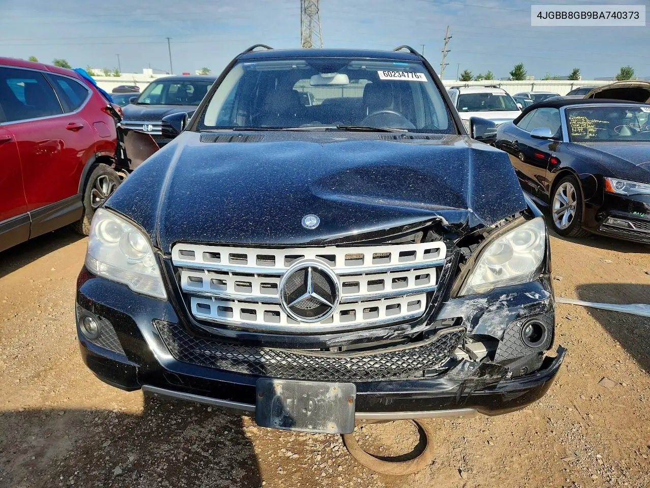 2011 Mercedes-Benz Ml 350 4Matic VIN: 4JGBB8GB9BA740373 Lot: 60234776