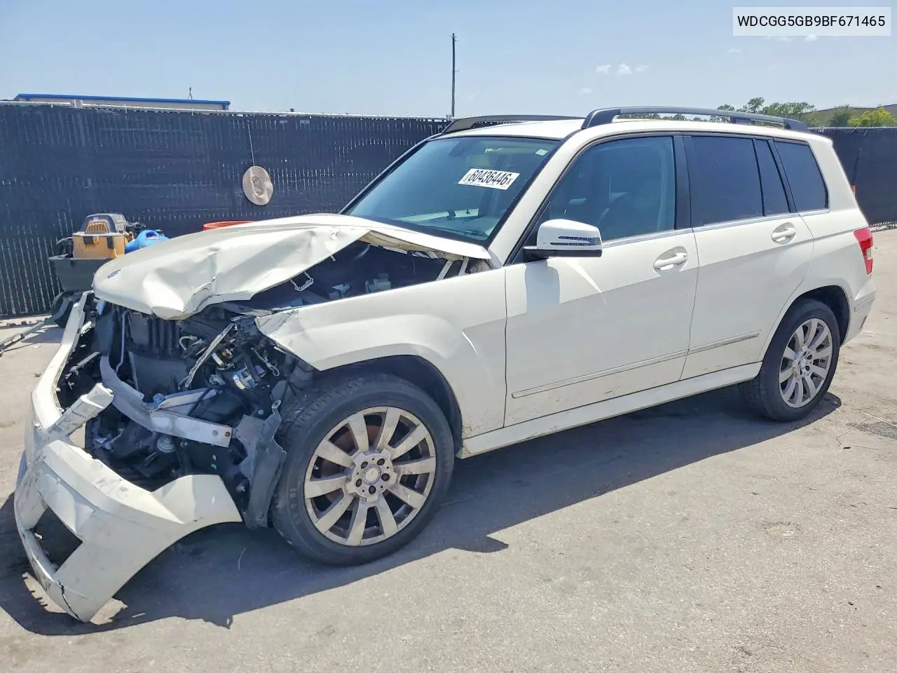 2011 Mercedes-Benz Glk 350 VIN: WDCGG5GB9BF671465 Lot: 60436446