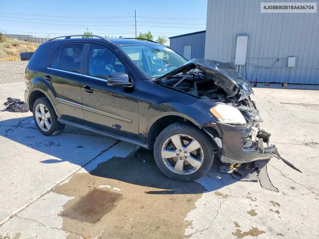 2011 Mercedes-Benz Ml 350 4Matic VIN: 4JGBB8GB1BA636704 Lot: 60503576