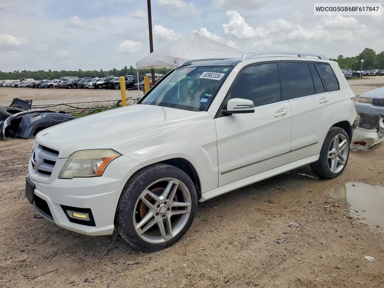 2011 Mercedes-Benz Glk 350 VIN: WDCGG5GB6BF617847 Lot: 60982336