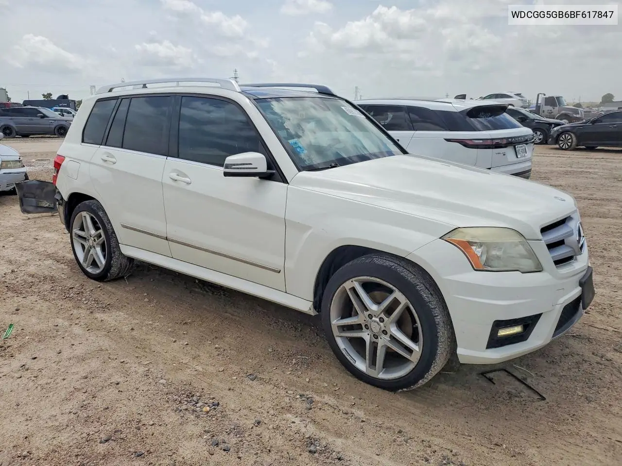 2011 Mercedes-Benz Glk 350 VIN: WDCGG5GB6BF617847 Lot: 60982336