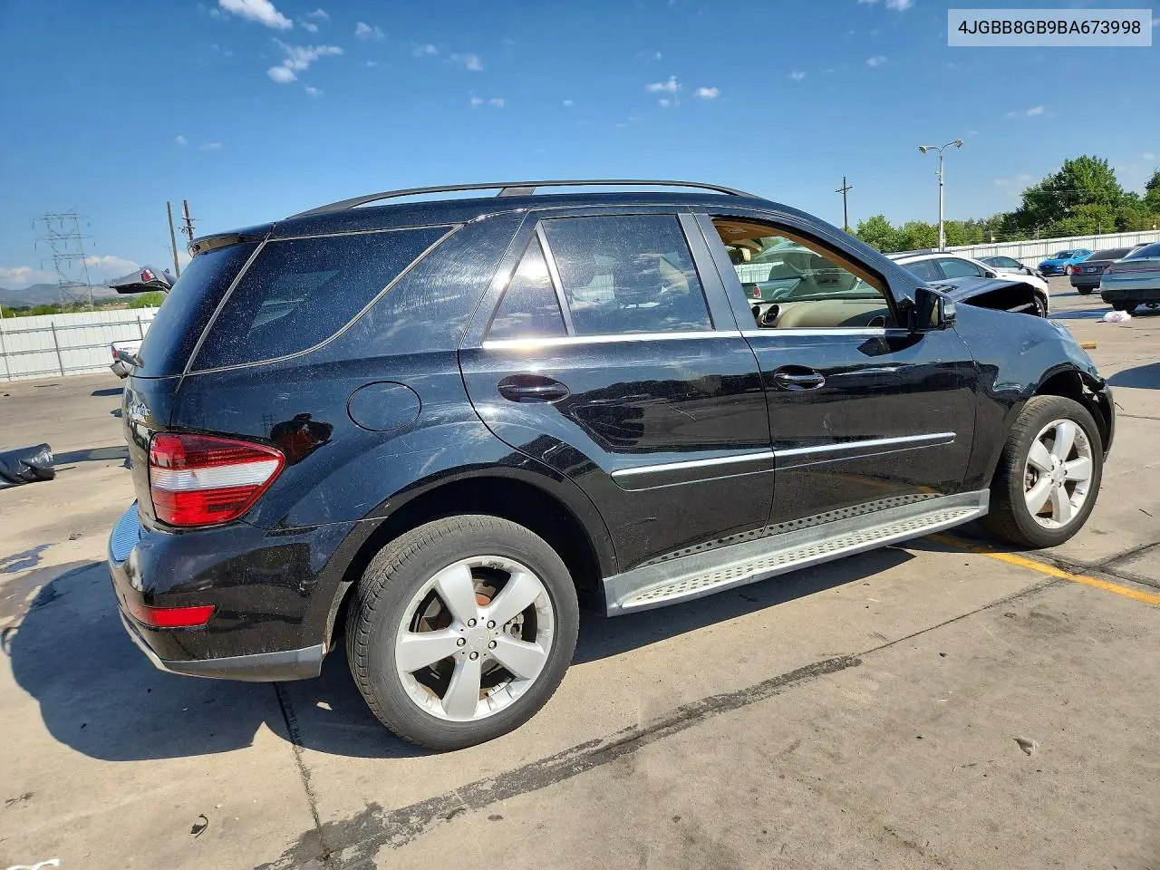 2011 Mercedes-Benz Ml 350 4Matic VIN: 4JGBB8GB9BA673998 Lot: 61082806