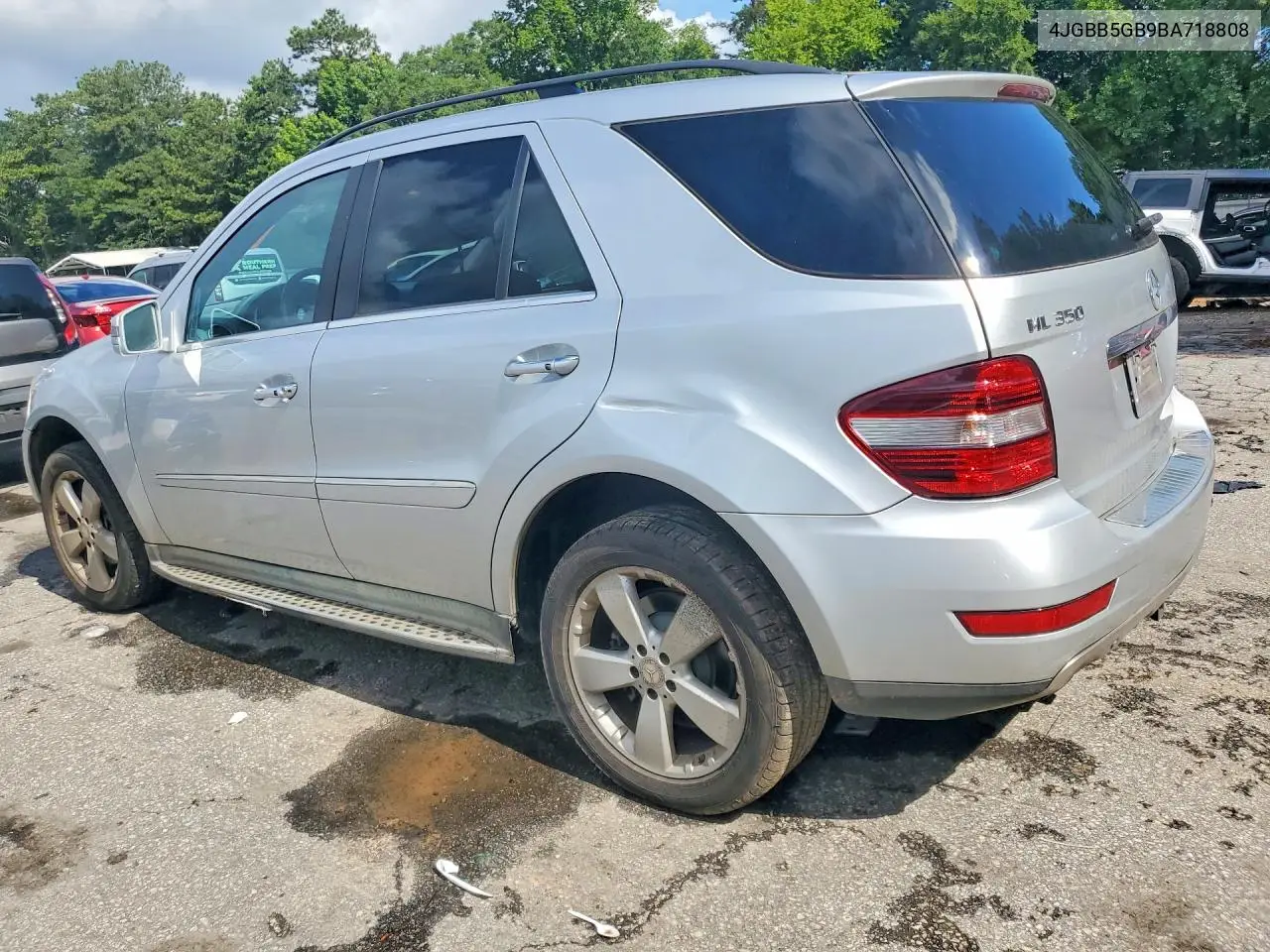 2011 Mercedes-Benz Ml 350 VIN: 4JGBB5GB9BA718808 Lot: 61237696