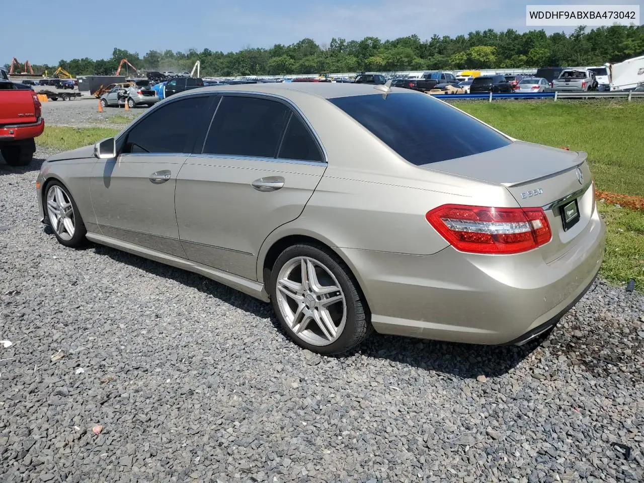WDDHF9ABXBA473042 2011 Mercedes-Benz E 550 4Matic