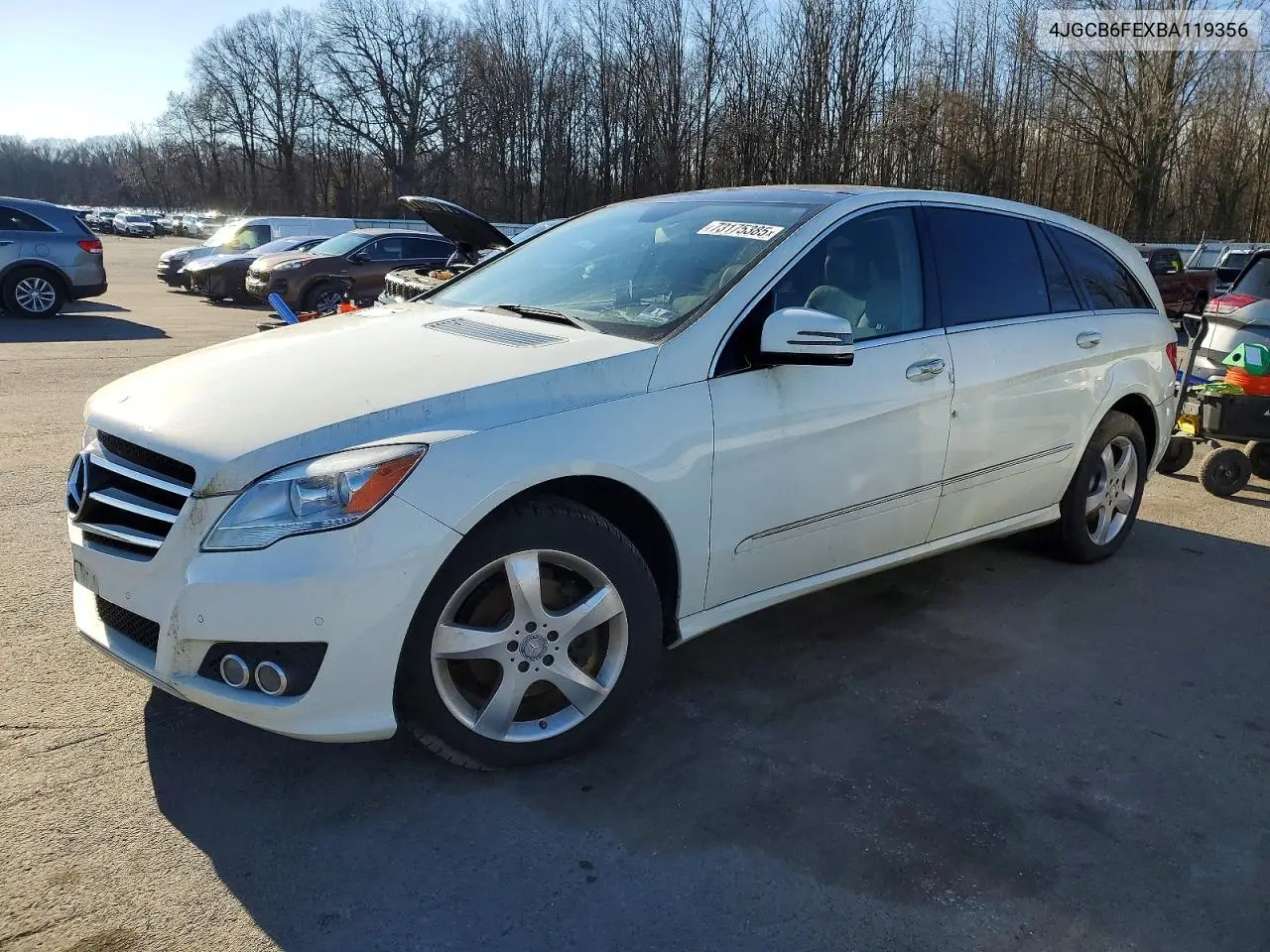 2011 Mercedes-Benz R 350 4Matic VIN: 4JGCB6FEXBA119356 Lot: 73175385