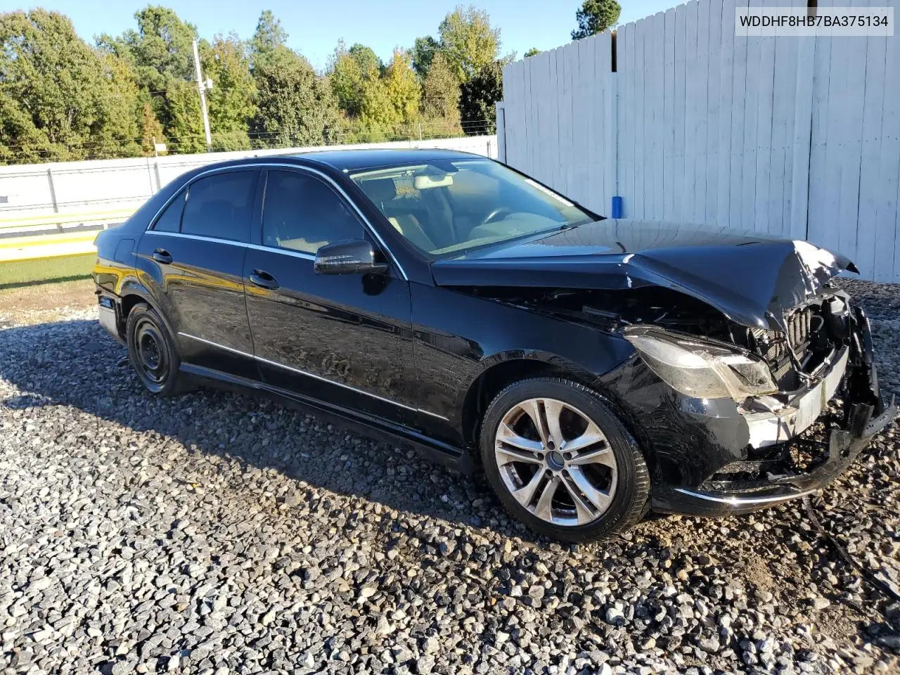 2011 Mercedes-Benz E 350 4Matic VIN: WDDHF8HB7BA375134 Lot: 78338665