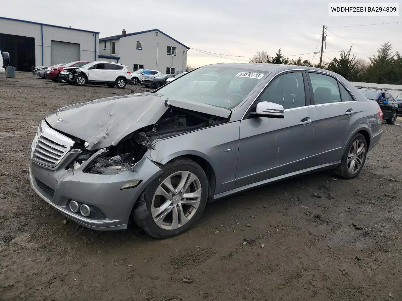 WDDHF2EB1BA294809 2011 Mercedes-Benz E 350 Bluetec